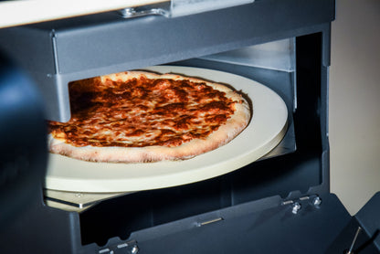 Pizzaablageblech aus Edelstahl für Outdooröfen – Backeinsatz mit Deckel für Pizza, Brot & Ofengerichte