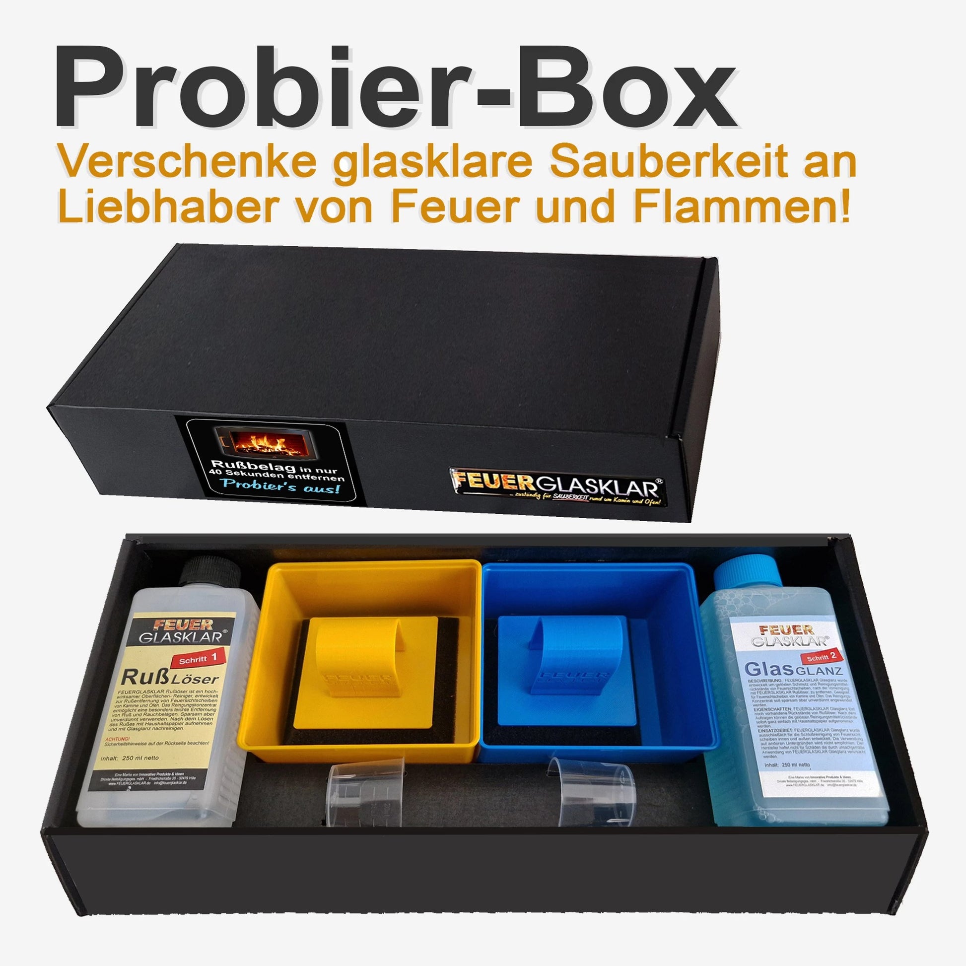 Kaminscheiben Probier-BOX exklusiv
