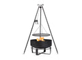 Feuerschale Viking XXL 80 cm + Schwenkgrill 180 cm mit Kurbel + Grillrost aus Rohstahl 70 cm