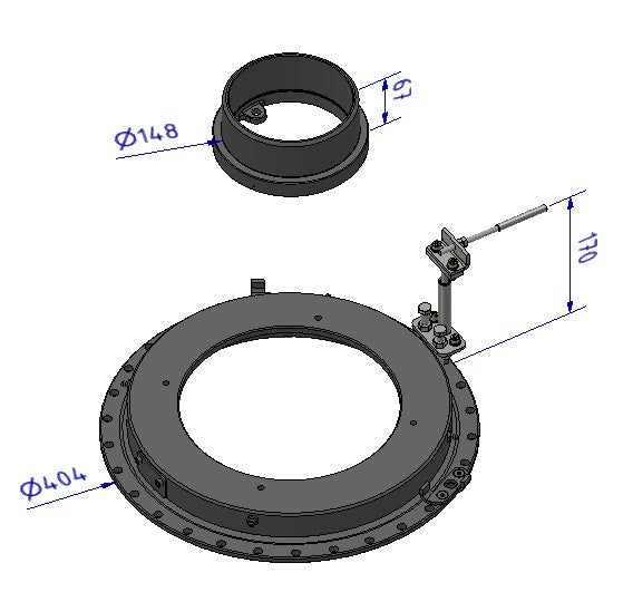 Drehteller, Rauchrohr drehbar – CERA DESIGN RT7100