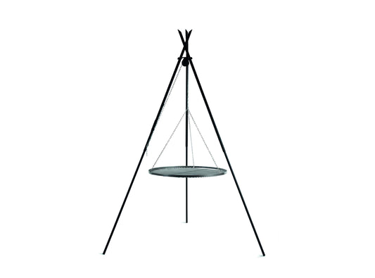 Schwenkgrill Tipi 210 cm mit Grillrost aus Rohstahl