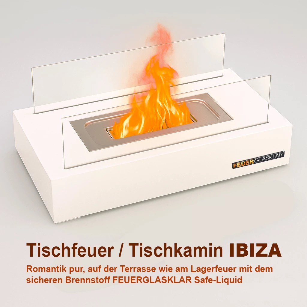 Tischfeuer IBIZA Geschenk-Edition (weiß) – Produktansicht 2