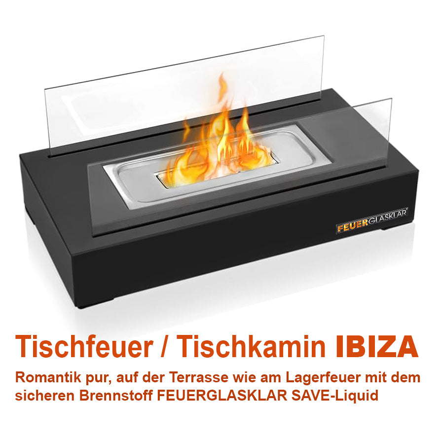 Tischfeuer IBIZA Geschenk-Edition (schwarz) – Produktansicht 2