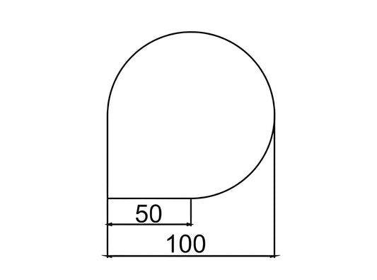 Varde Glas-Bodenplatte Tropfenförmig 100×100 cm - ofenerlebnis.de