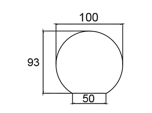Varde Glas-Bodenplatte Zirkel 100x93 cm - ofenerlebnis.de