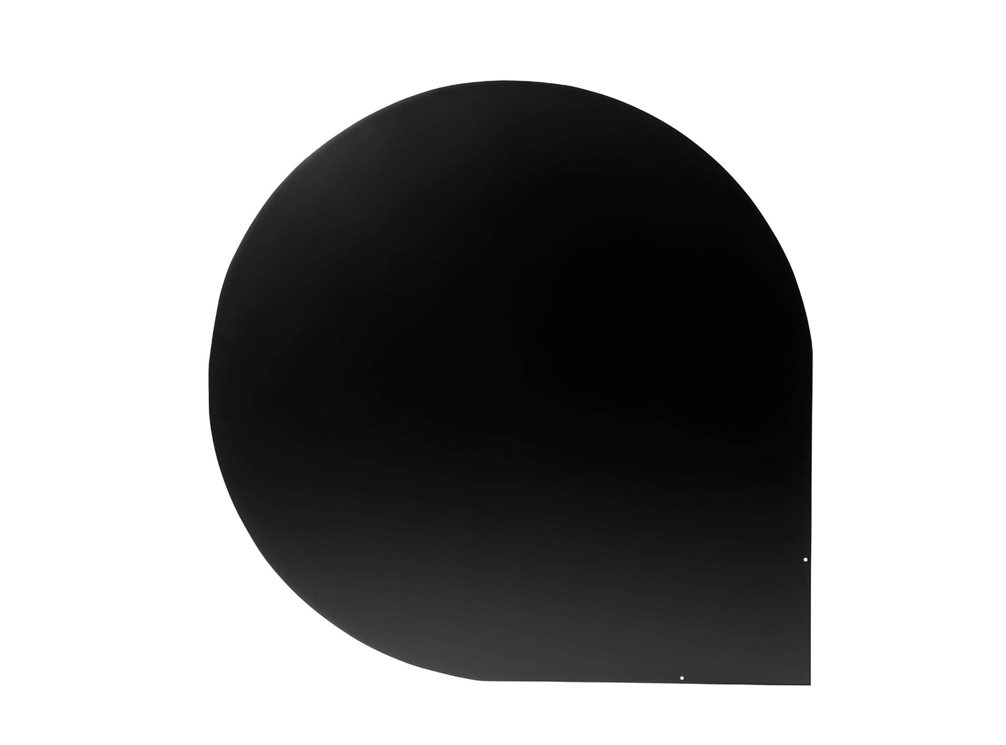 Varde Stahl-Bodenplatte Tropfenförmig 110×110 cm - ofenerlebnis.de