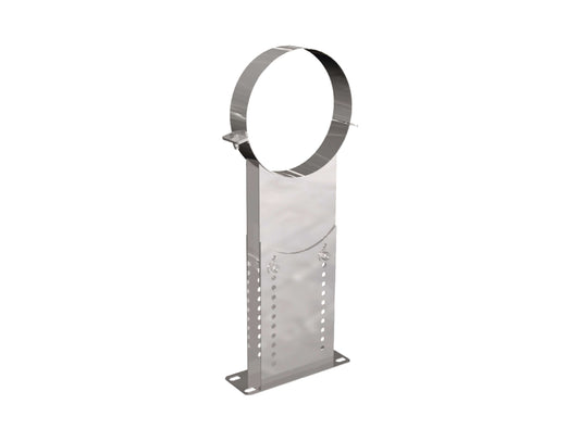 Wandhalter verstellbar 250 - 400 mm - doppelwandig - eka edelstahlkamine complex D