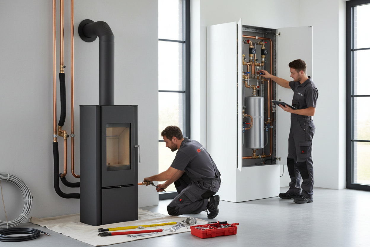 Was kostet ein wasserführender Kaminofen mit Einbau?