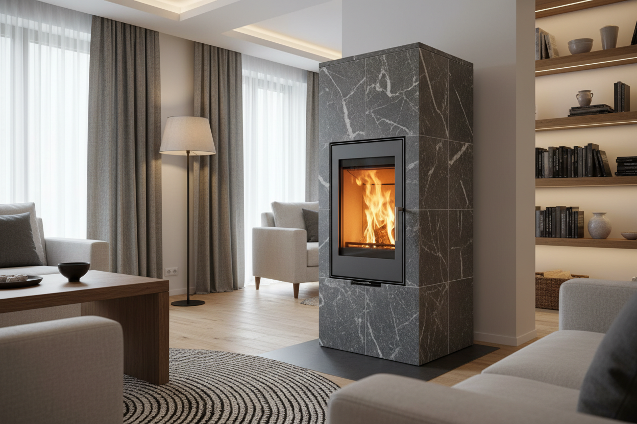 Welcher Kaminofen speichert Wärme am besten?