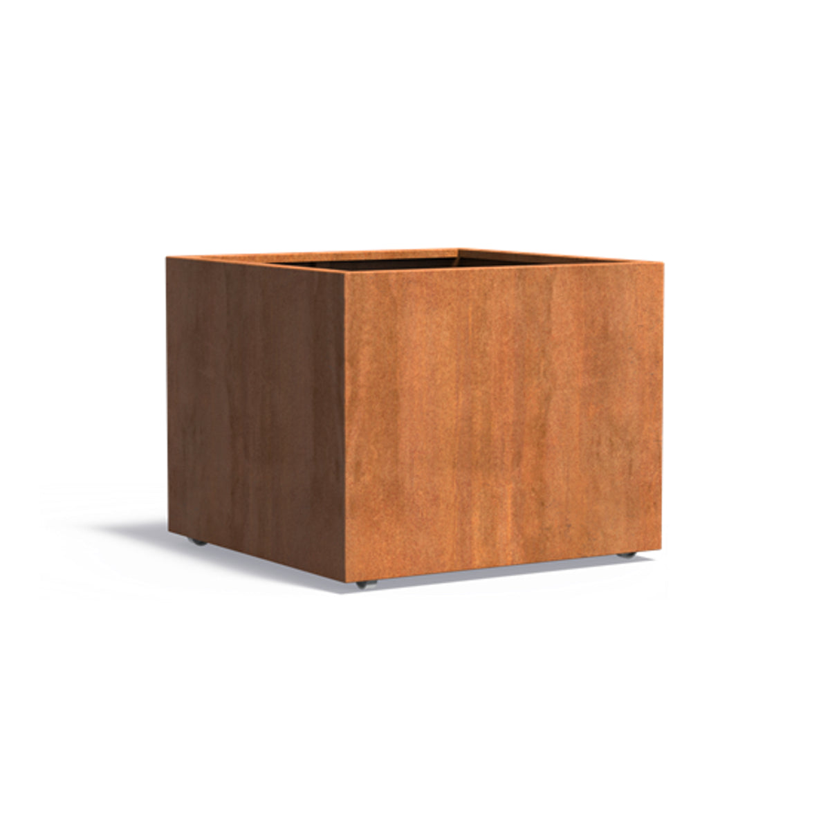 ADEZZ CARREZ Pflanzkübel mit Rollen aus Cortenstahl 100 × 100 × 80 cm