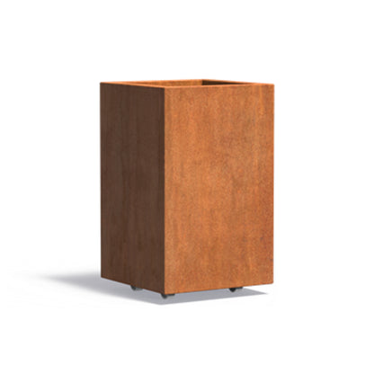 ADEZZ CARREZ Pflanzkübel mit Rollen aus Cortenstahl 50 × 50 × 80 cm