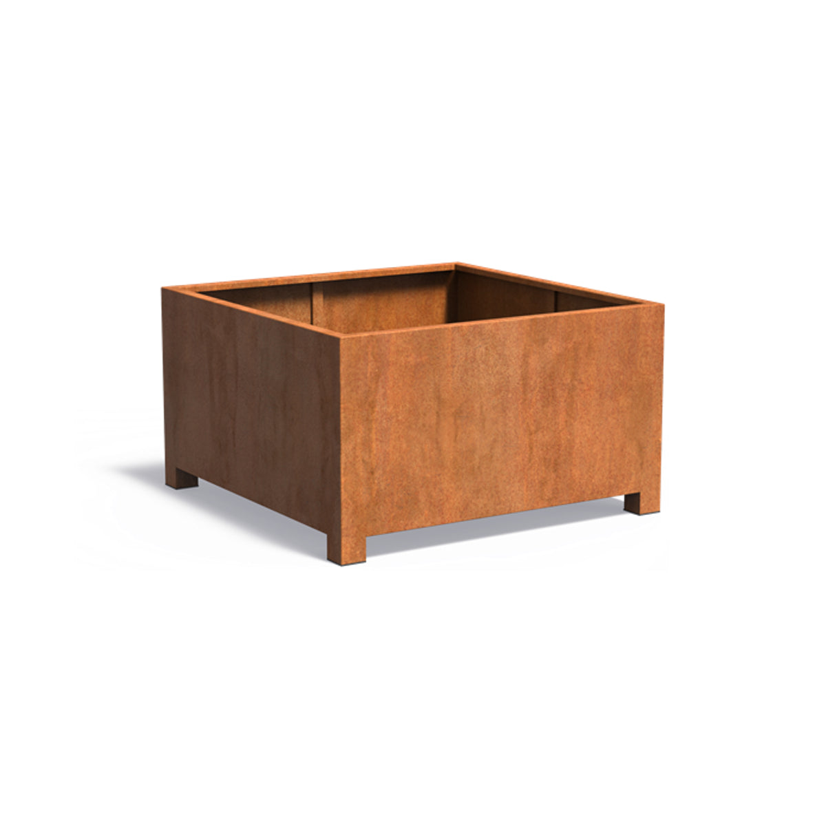 ADEZZ CARREZ Pflanzkübel mit Füßen aus Cortenstahl 140 × 140 × 80 cm