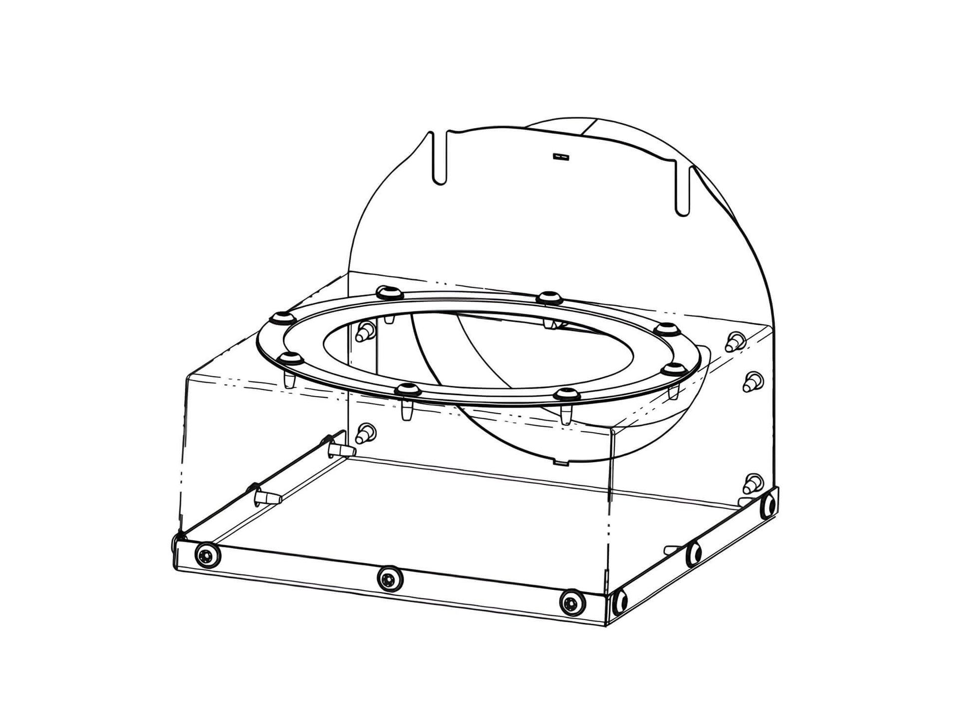 Austroflamm - Dexter 2.0 & S3 Zuluftadapter AH komplett - ofenerlebnis.de