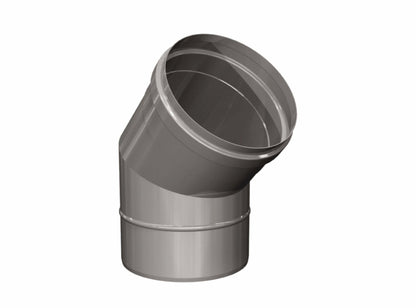 Bogen 45° - einwandig - eka edelstahlkamine complex E