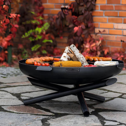 Feuerschale CookKing Indiana – Feuerschale mit aufgelegter Grillplatte und Grillgut