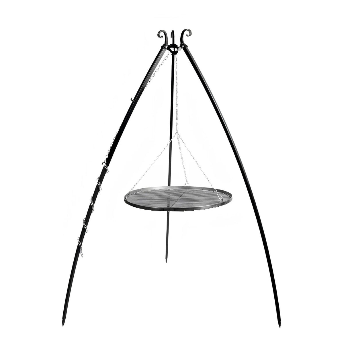 CookKing Schwenkgrill Classic 200 cm – dreibeiniges Gestell mit aufgehängtem Grillrost