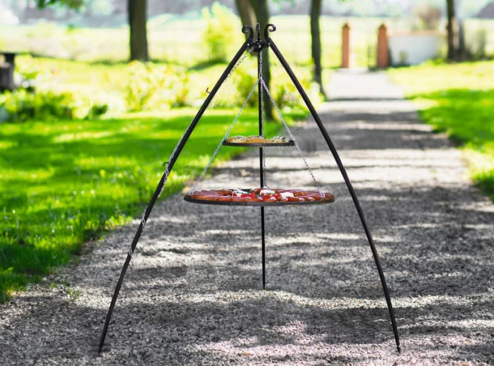 Schwenkgrill 200 cm - Doppelrost aus Edelstahl