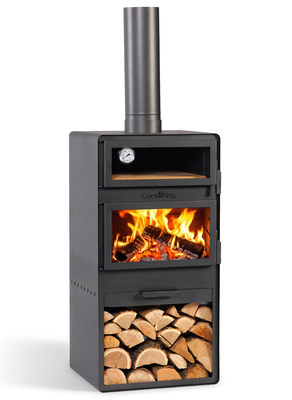 CookKing Gartenofen Vento mit Backofen und Doppelglas