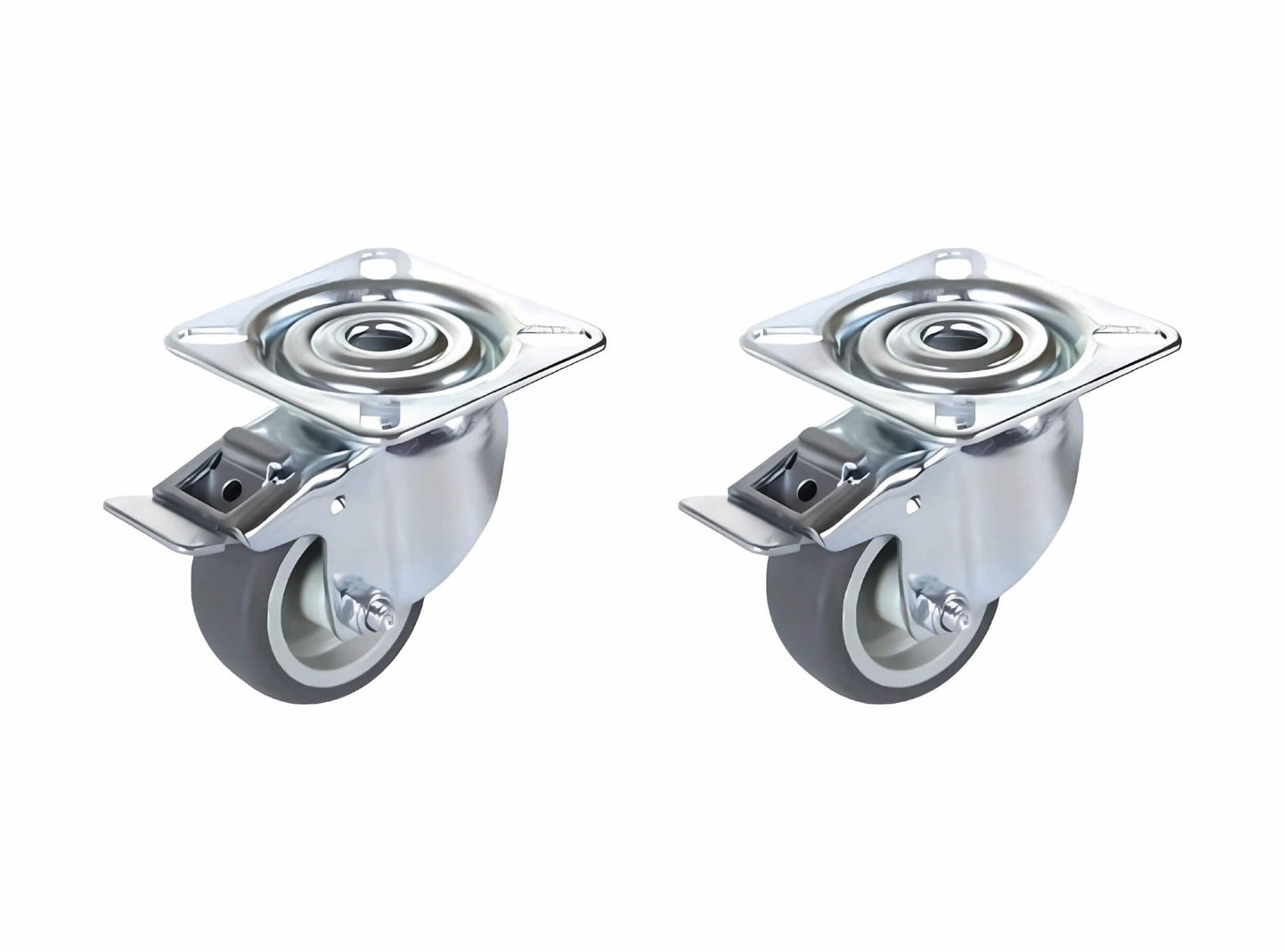 Coyotto Schwenkrad mit Bremse (Set mit 2 Stück) - ofenerlebnis.de