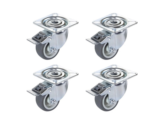 Coyotto Schwenkrad mit Bremse (Set mit 4 Stück) - ofenerlebnis.de