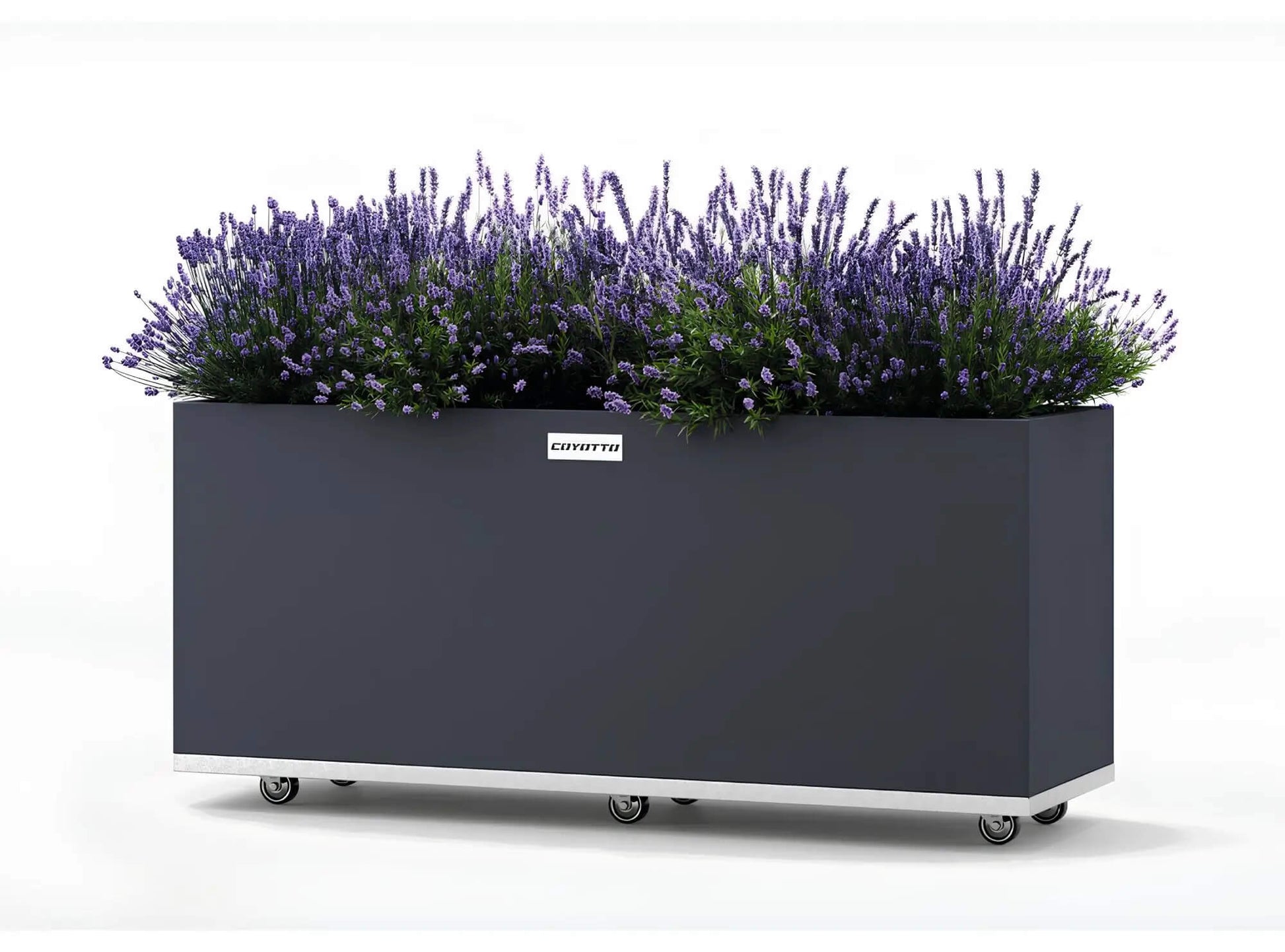 Coyotto Stahlpflanzkübel Rechteckig, 100cm x 40cm x 50cm - ofenerlebnis.de