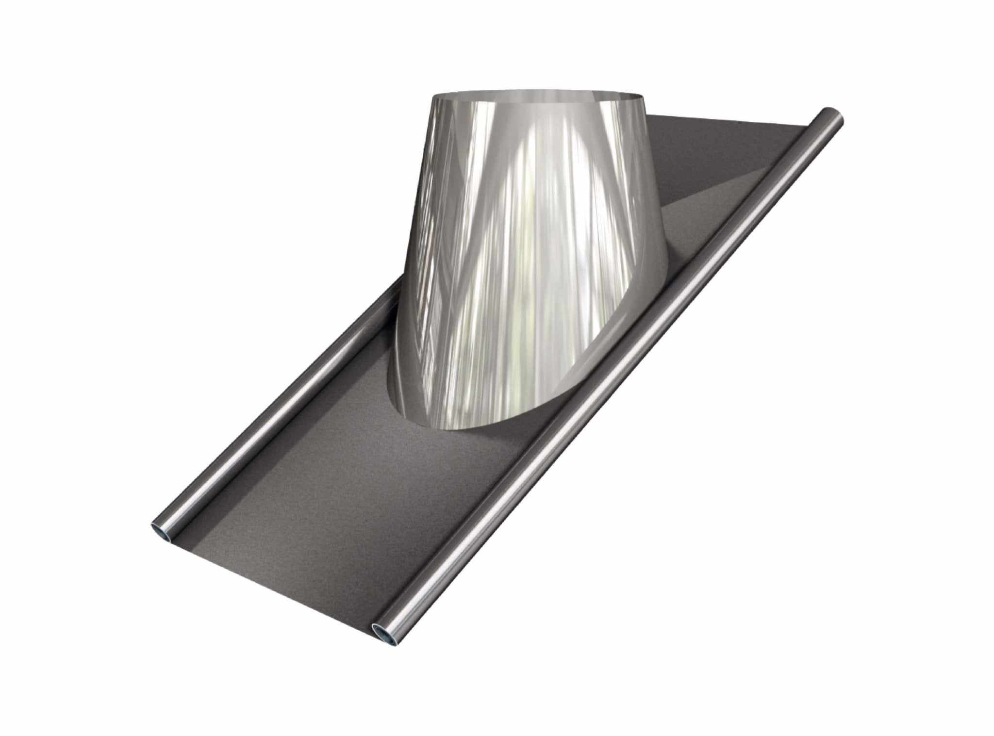 Dachdurchführung geneigt mit Blei - doppelwandig - eka edelstahlkamine complex D