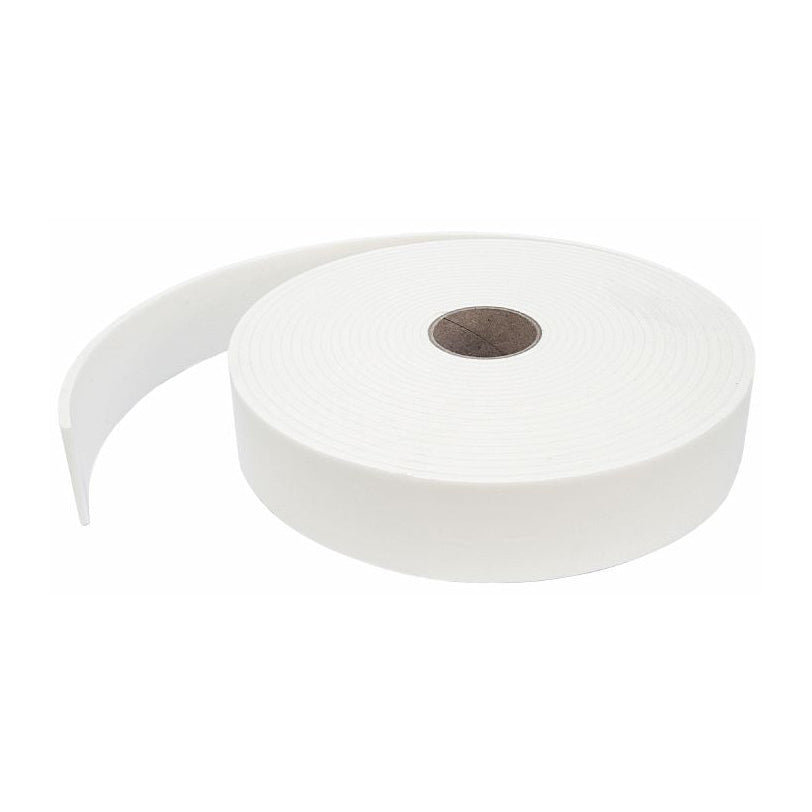Dichtband SILCAWOOL 120 Papier, 5x50x1000mm – Weiße Dichtbandrolle mit abgerolltem Ende