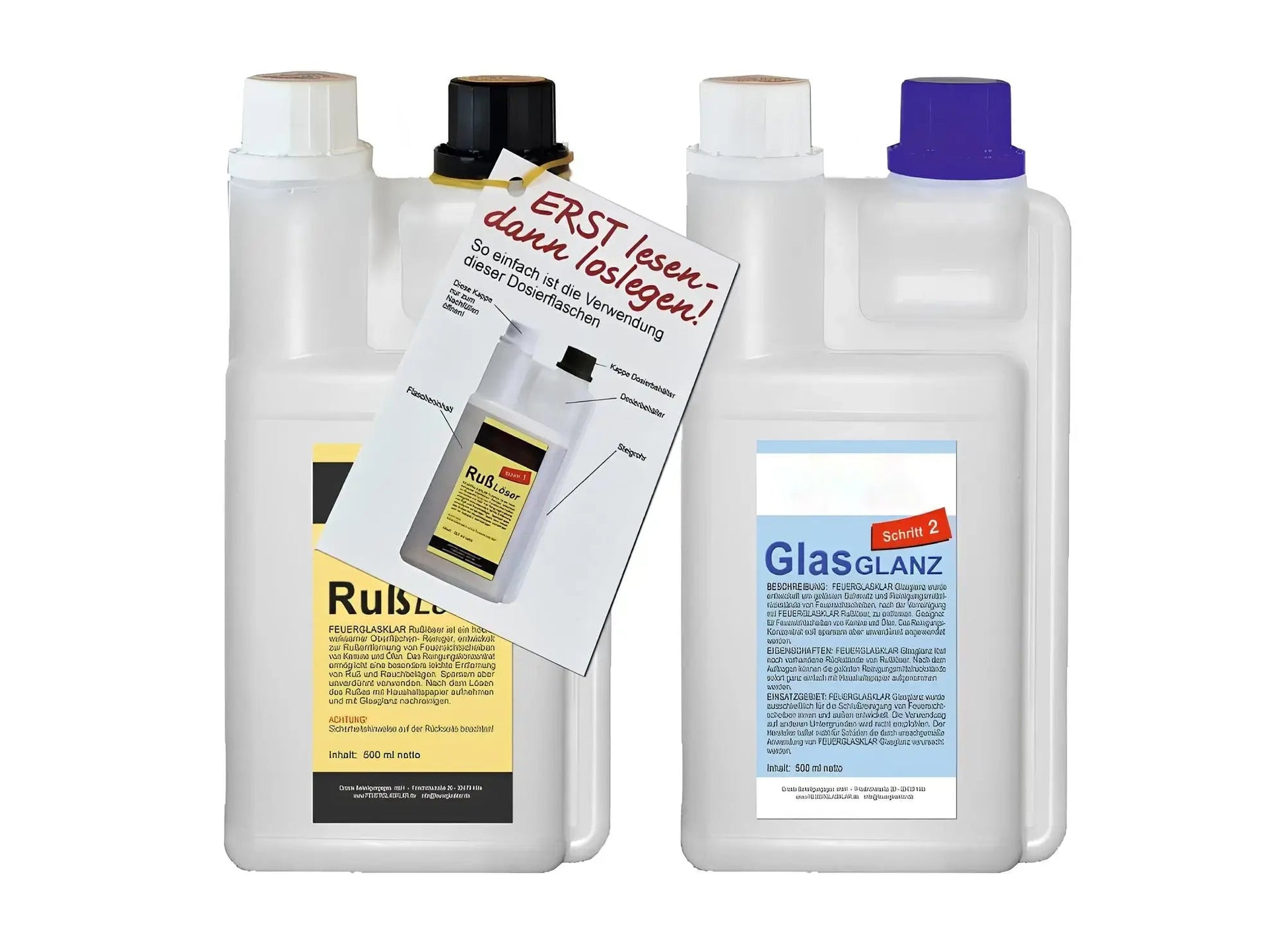 Dosierflaschen Kaminreinigung - ofenerlebnis.de