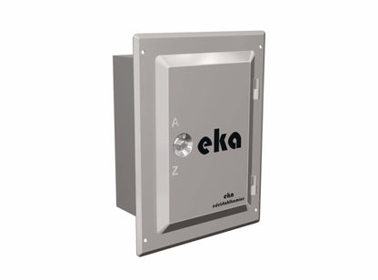 Edelstahltür mit Putzrahmen 100 mm - einwandig - eka edelstahlkamine complex E