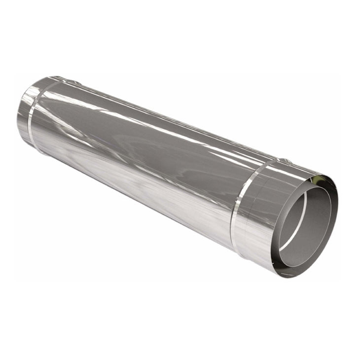 Längenelement 1080 mm - doppelwandig - eka complex D – Doppelwandiges gerades Rohrelement in schräger Ansicht