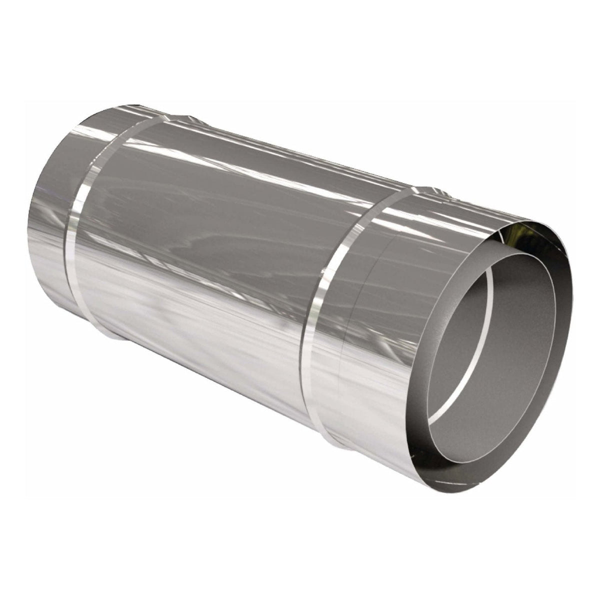 Längenelement 540 mm - doppelwandig - eka complex D – Doppelwandiges gerades Rohrelement in schräger Ansicht
