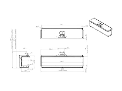 Elektrokamin Kalfire E-one 190S technische daten