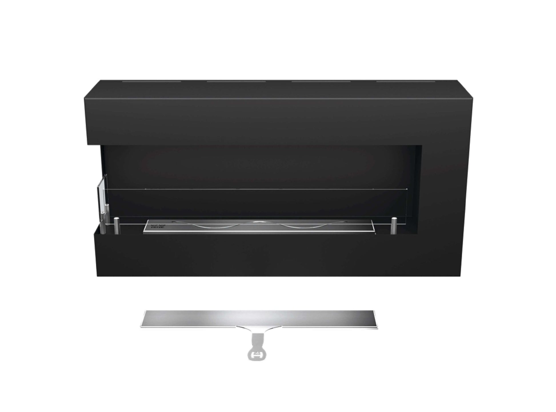 Wandkamin Biokamin Hitze Blues L