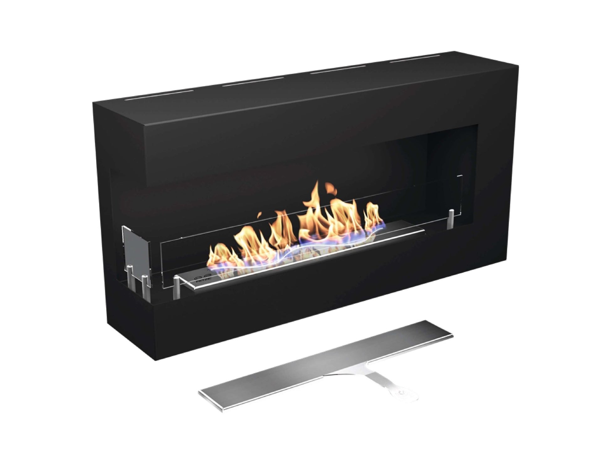 Wandkamin Biokamin Hitze Blues L