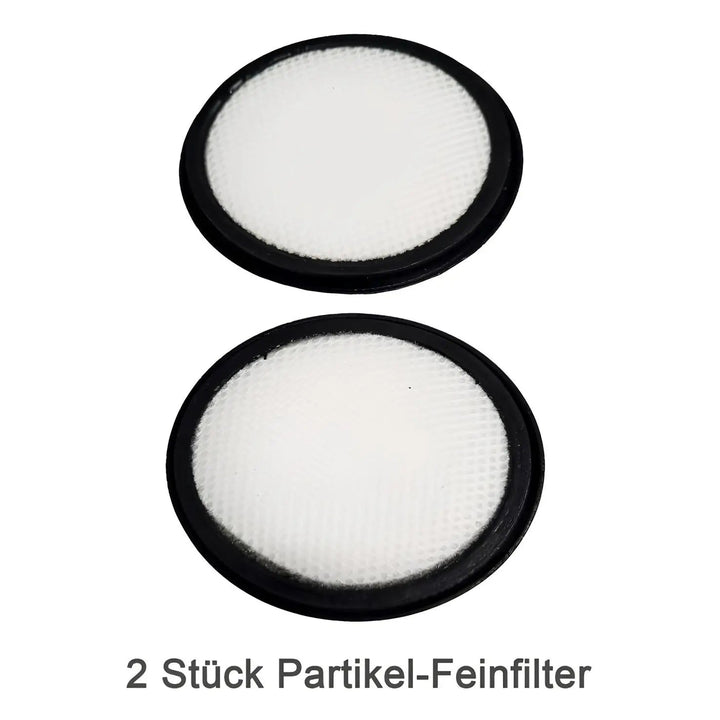 Feinstaubfilter für Asche-SAUBER-Sauger Spezial-Edition – Zwei runde Feinfilter mit vollständigem Lieferumfangstext