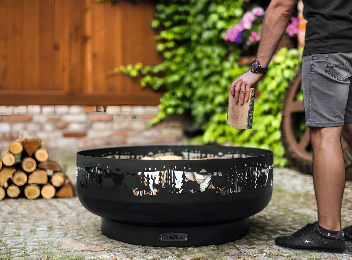 Braciere da giardino Runedak nero motivo mosaico 76cm | Leroy Merlin Braciere da giardino Runedak nero motivo mosaico 76cm | Leroy Merlin