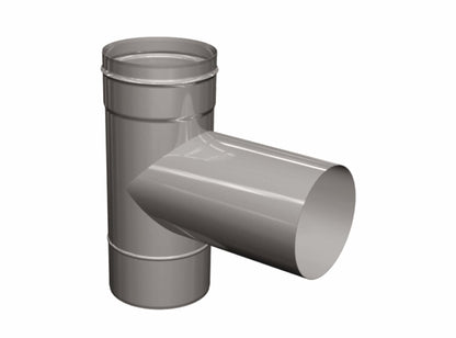 Feuerungsanschluss 90° Hochtemperatur - einwandig - eka edelstahlkamine complex E