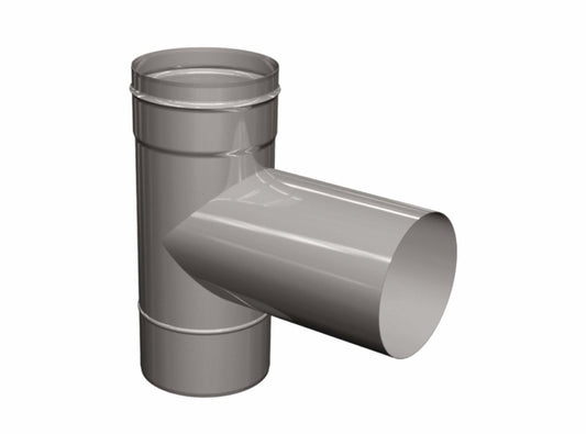 Feuerungsanschluss 90° Hochtemperatur - einwandig - eka edelstahlkamine complex E