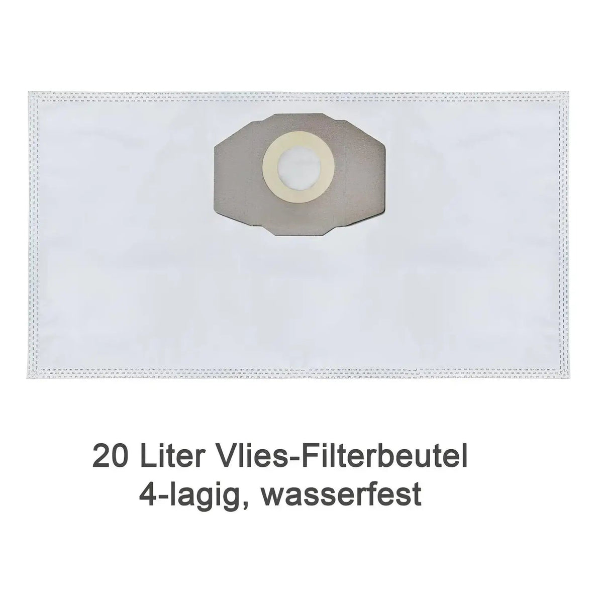 Filterbeutel für Asche-SAUBER-Sauger (5 Stück) – Einzelner Filterbeutel mit Anschlussöffnung und vollständigem Begleittext