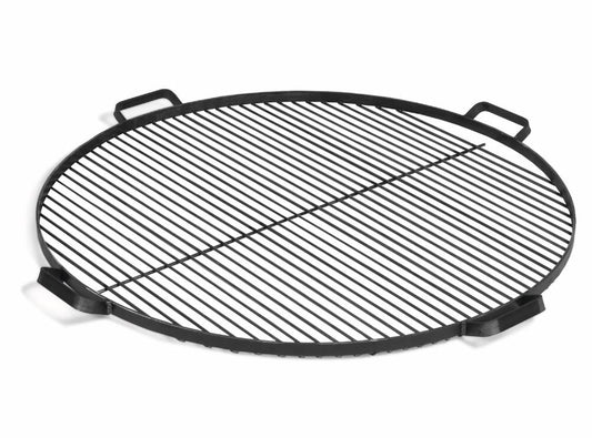 Grillrost mit 4 Griffen aus Rohstahl, 60 - 80 cm - Ofenerlebnis.de