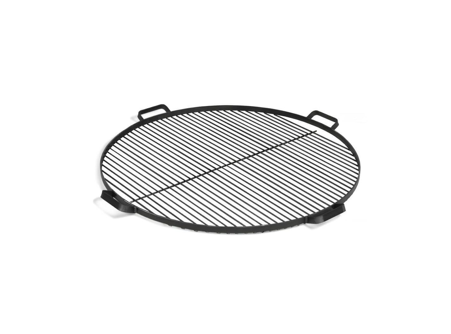 Grillrost mit 4 Griffen aus Rohstahl