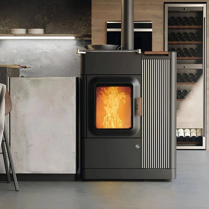 Hybridofen Austroflamm Mo Duo Cook Keramik Dark Anthrazite