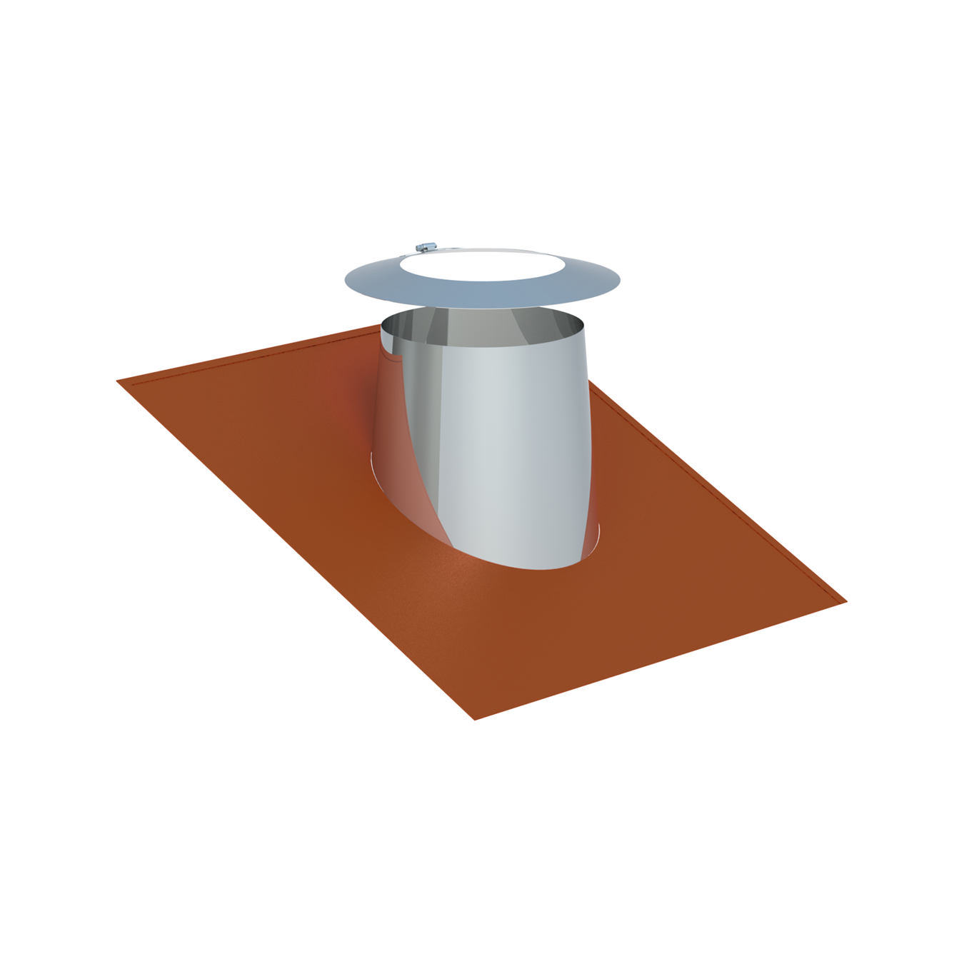 Jeremias DW-FU Dachdurchführung mit Elastomerrand ziegelrot – Typ DW2558-2