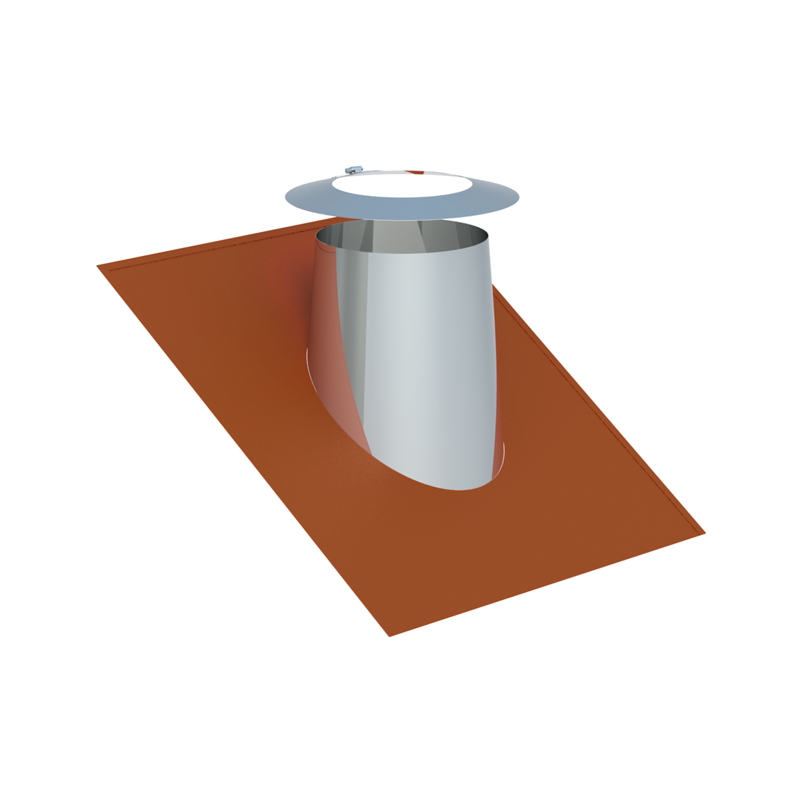 Jeremias DW-FU Dachdurchführung mit Elastomerrand ziegelrot – Typ DW2557-2