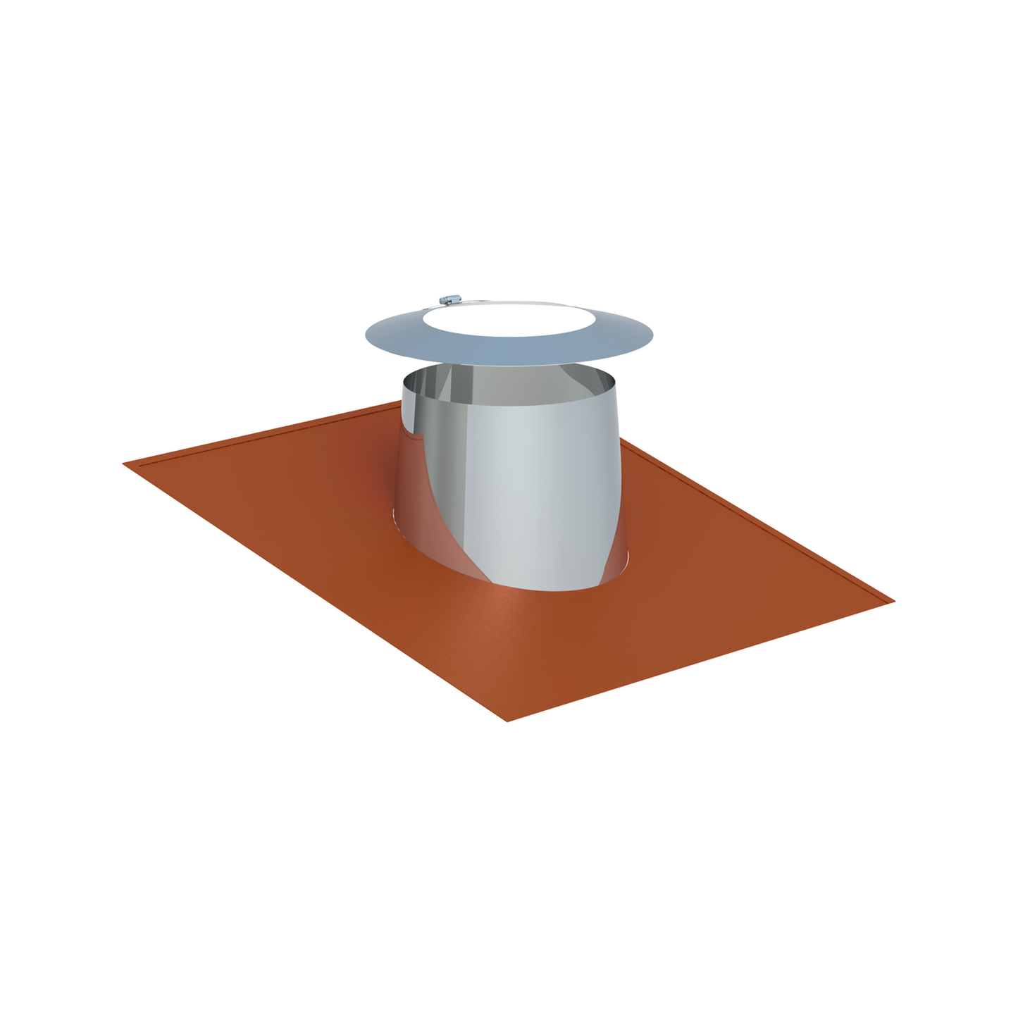Jeremias DW-FU Dachdurchführung mit Elastomerrand ziegelrot – Typ DW2556-2