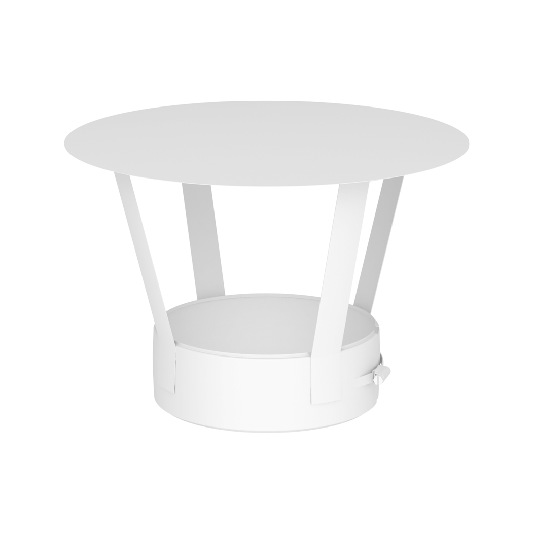 Jeremias DW-WHITE Regenhaube – Weiß, RAL 9010