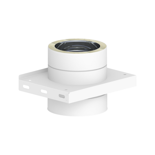 Jeremias DW-WHITE Grundplatte für Zwischenstütze – Weiß, RAL 9010