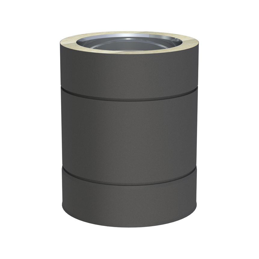 Jeremias DW-BLACK Längenelement 250 mm – Schwarz, RAL 9011