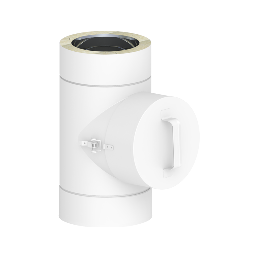 Jeremias DW-WHITE Revisionselement (bis 450 °C/N1) – Weiß, RAL 9010