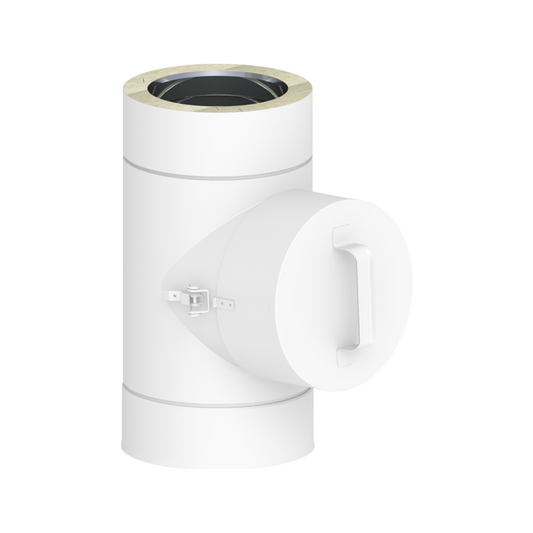 Jeremias DW-WHITE Revisionselement (bis 450 °C/N1) – Weiß, RAL 9010
